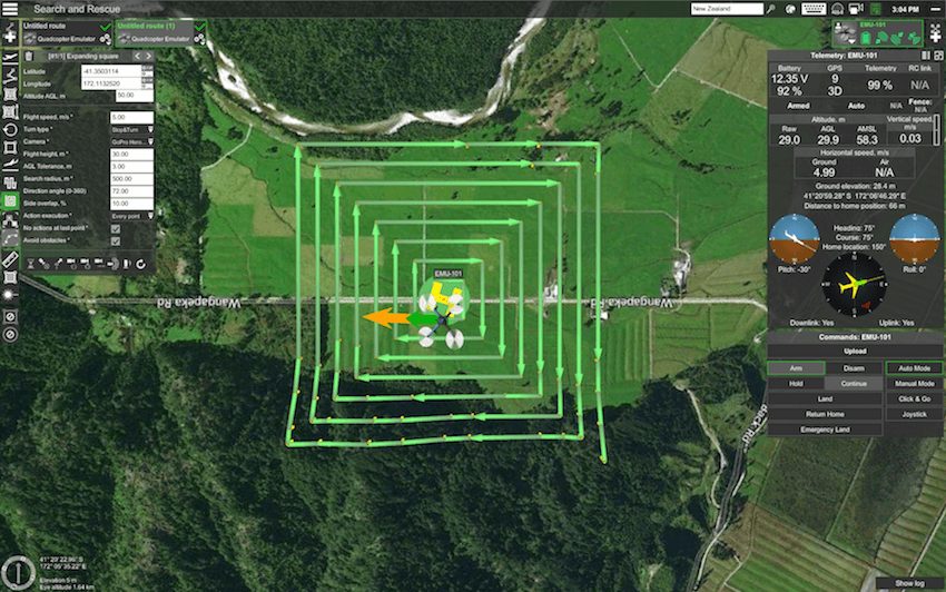 UgCS unveils new search pattern planning feature for unmanned aircraft