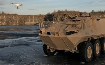 GDLS-LAV-with-MyDefence-Counter-UAS-Sens